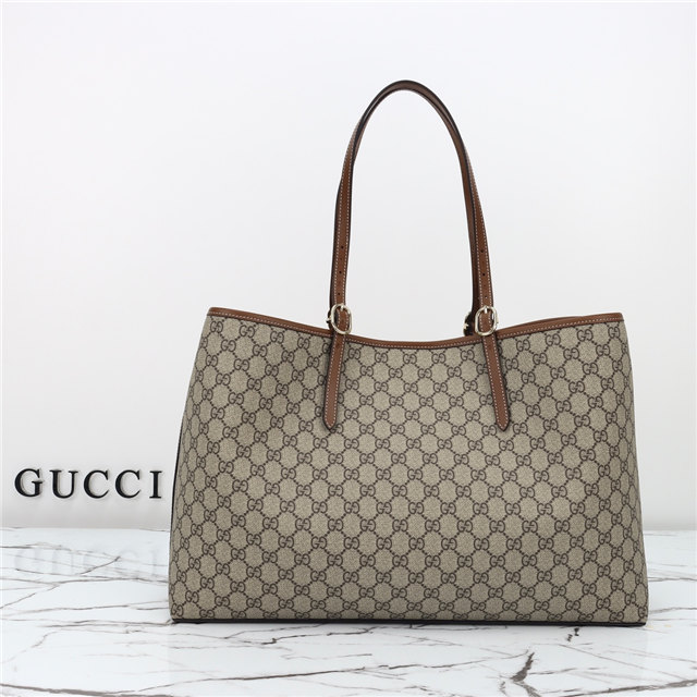 GG Emblem Large Tote Bag 815212 Brown-4.jpg