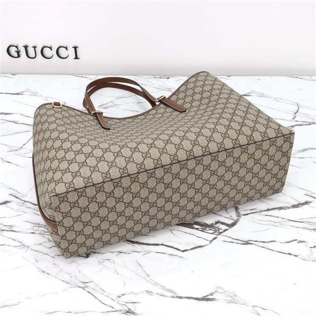 GG Emblem Large Tote Bag 815212 Brown-6.jpg