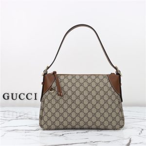 GG Emblem Medium Shoulder Bag 815216 Brown-1.jpg