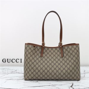 GG Emblem Medium Tote Bag 815213 Brown-1.jpg