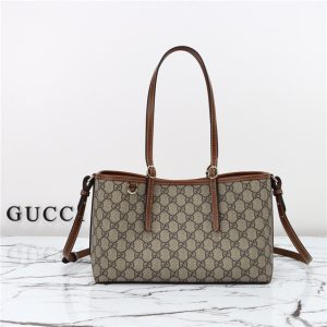 GG Emblem Small Tote Bag 815214 Brown-1.jpg