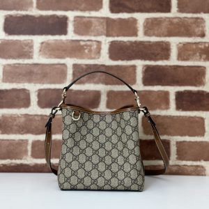 Gucci Small GG Emblem Bucket Bag 815118-1