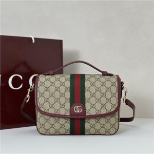 Ophidia Medium Top Handle Bag 836842 Red-1.jpg