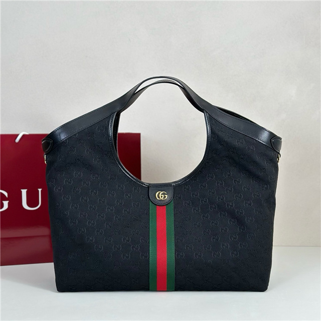 Gucci Giglio Large Tote Bag 853971 Black Canvas-1.jpg