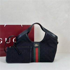 Gucci Giglio Small Tote Bag 860845 Black Canvas-1.jpg