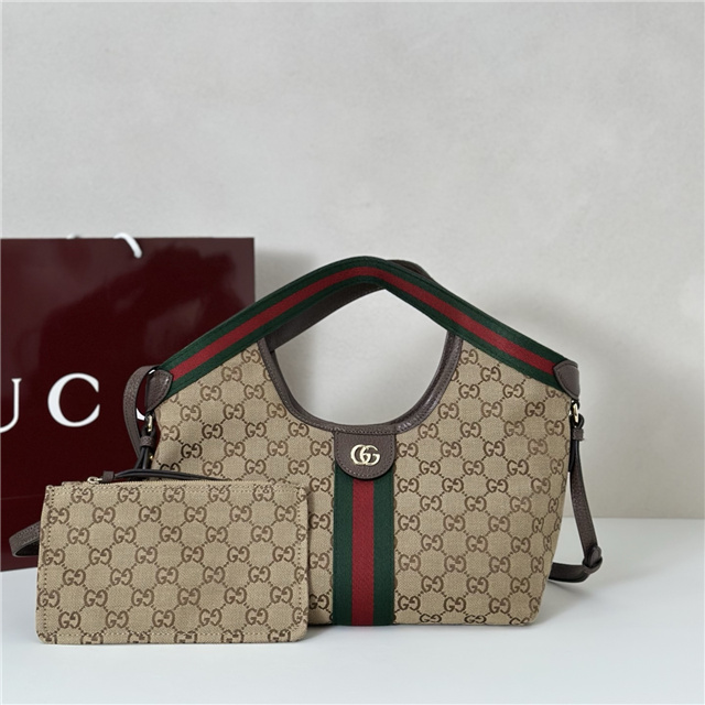Gucci Giglio Small Tote Bag 860845 Brown Canvas-1.jpg