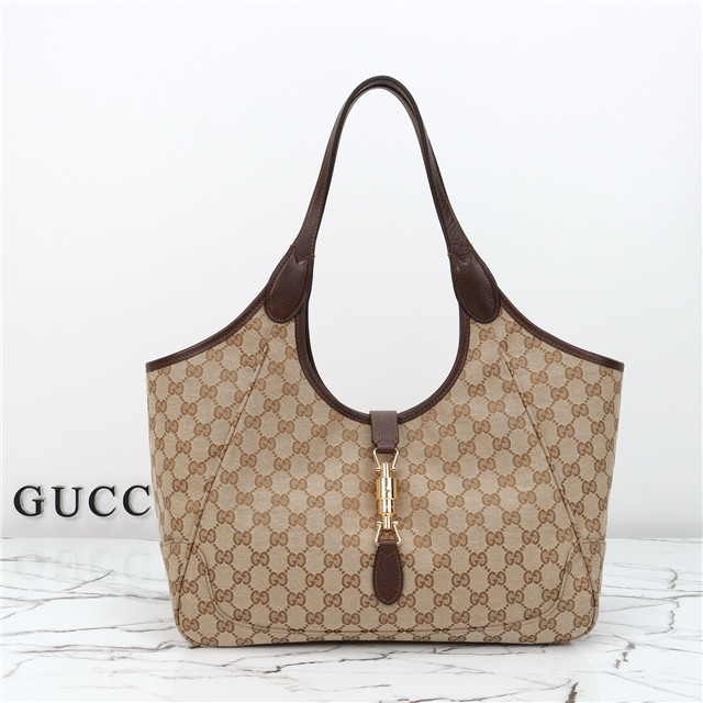 Mercato Medium Tote Bag 866645 Brown Canvas-1.jpg