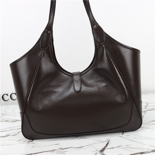 Mercato Medium Tote Bag 866645 Dark Brown Leather-6.jpg