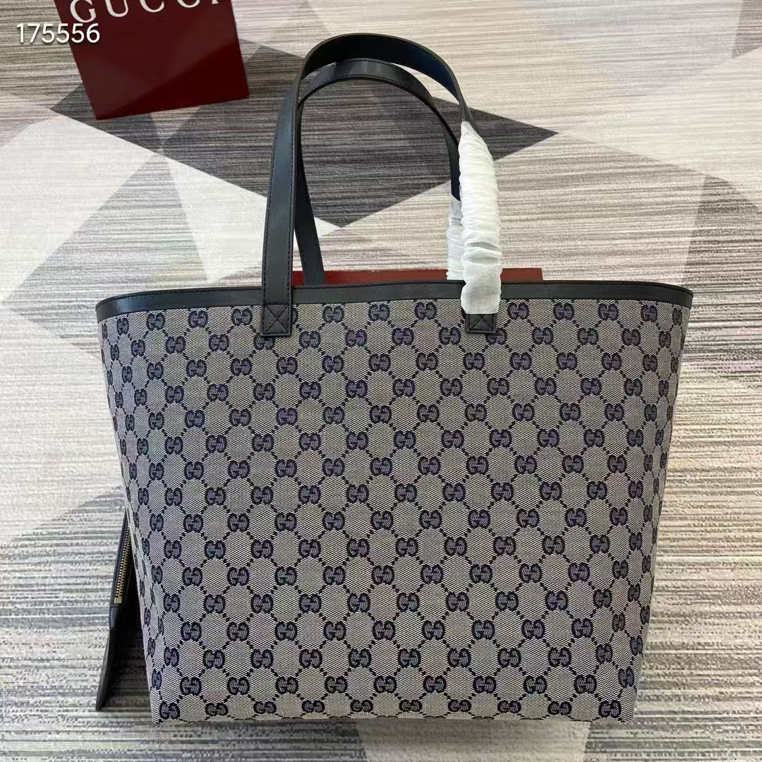Gucci Beige and Blue Totissima Medium Tote Bag - 788203 - Image 2