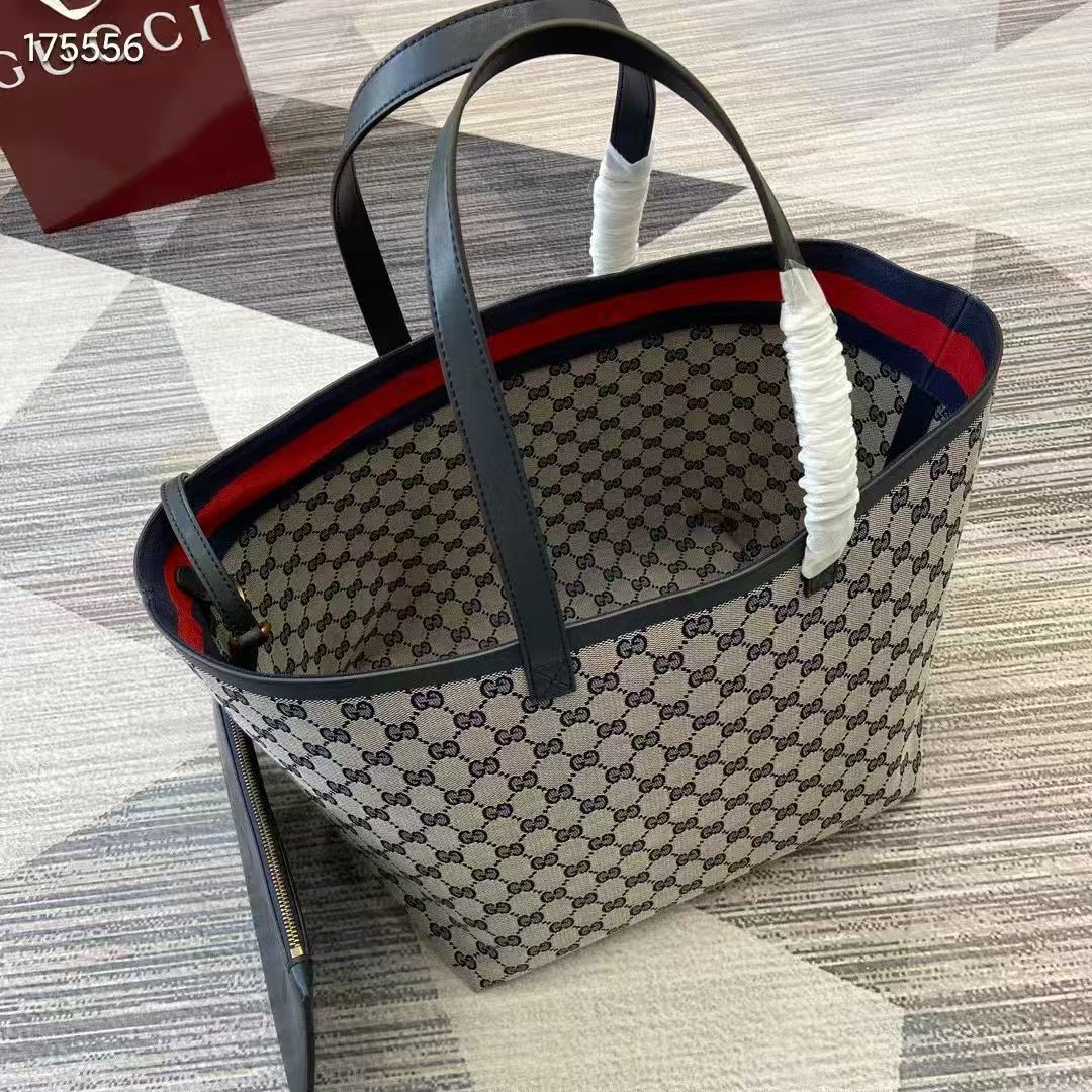 Gucci Beige and Blue Totissima Medium Tote Bag - 788203 - Image 7