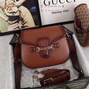 Gucci Lady Web leather crossbody bag