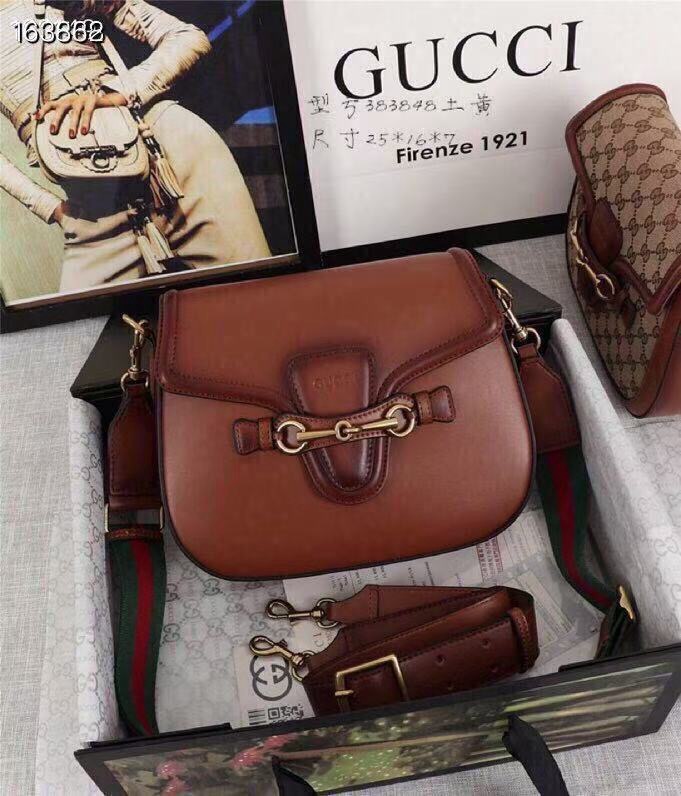 Gucci Lady Web leather crossbody bag