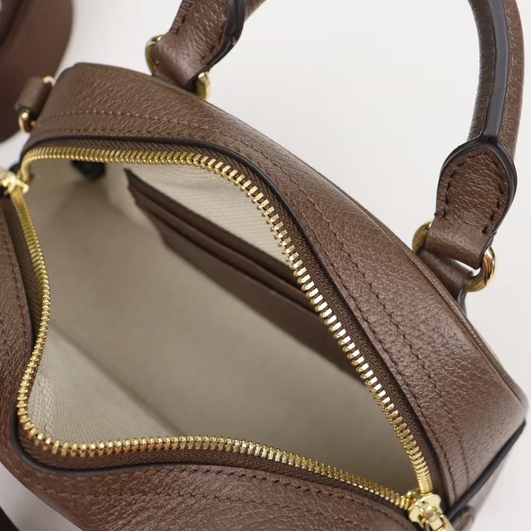 Gucci Ophidia GG Mini Top Handle Bag 'Beige/Ebony Supreme 724606 - Image 7