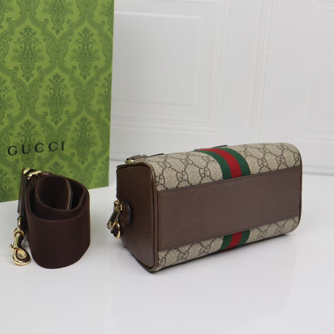 Gucci Ophidia GG Mini Top Handle Bag 'Beige/Ebony Supreme 724606 - Image 8