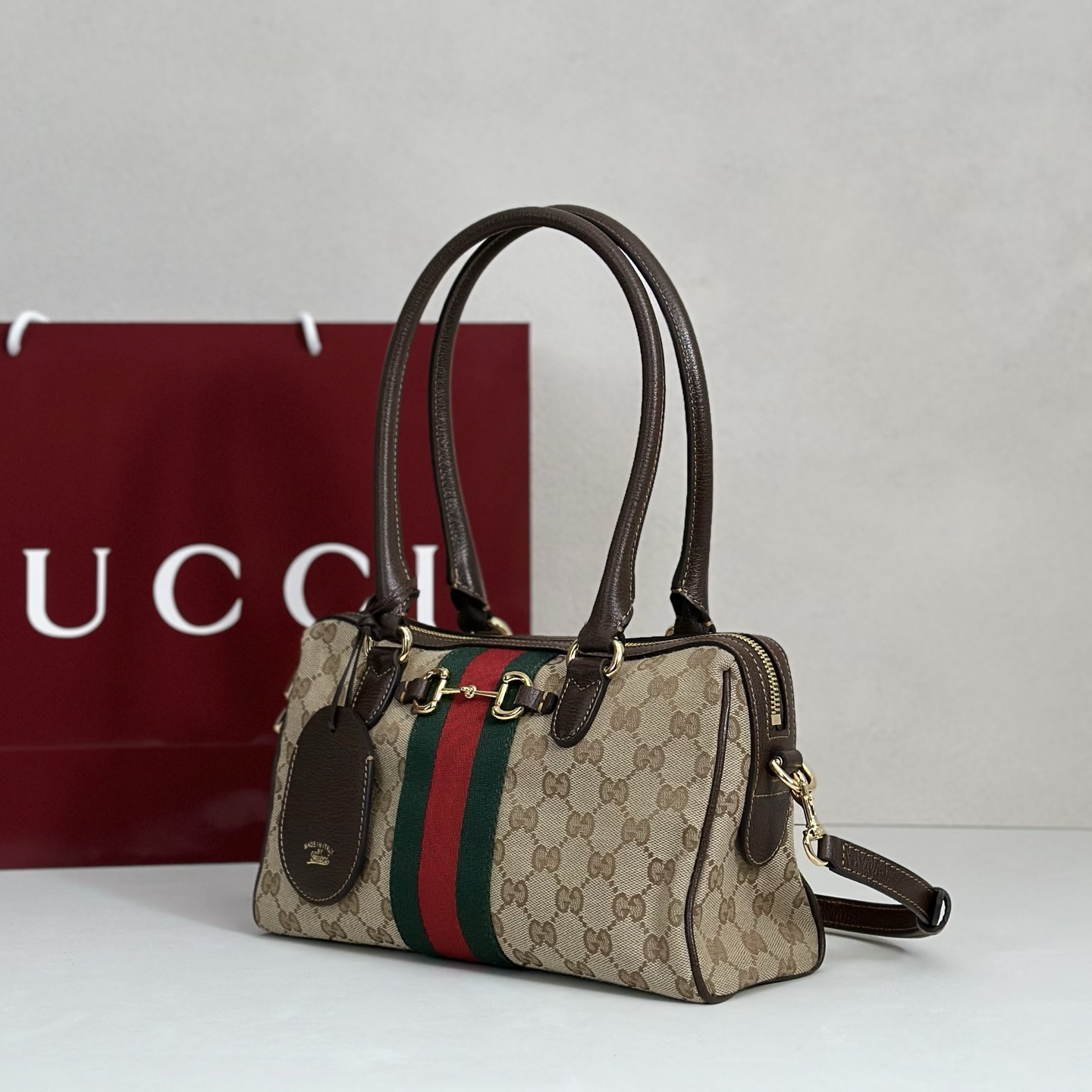 Gucci Borsetto Medium Boston Canvas Bag – 866732 - Image 3