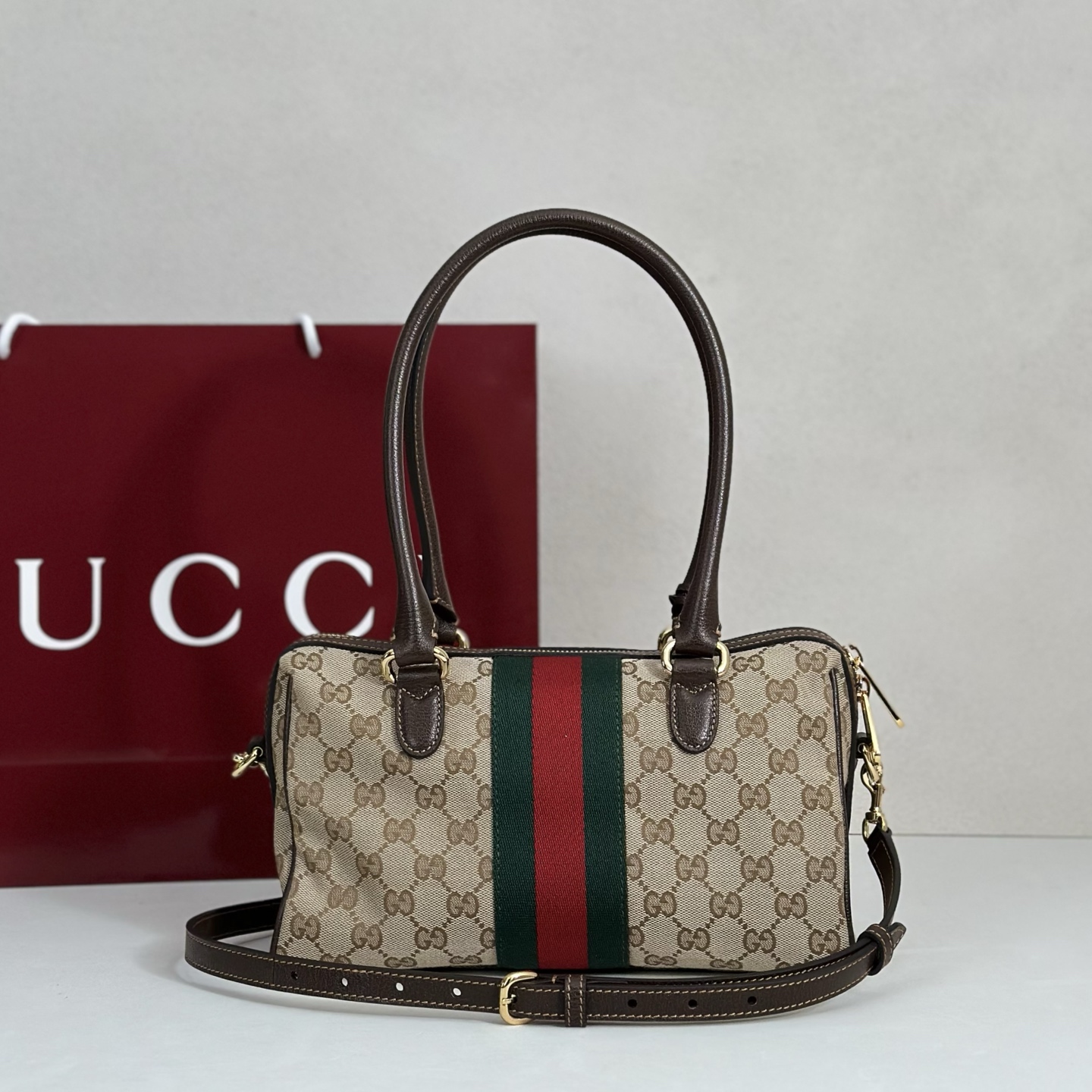 Gucci Borsetto Medium Boston Canvas Bag – 866732 - Image 4