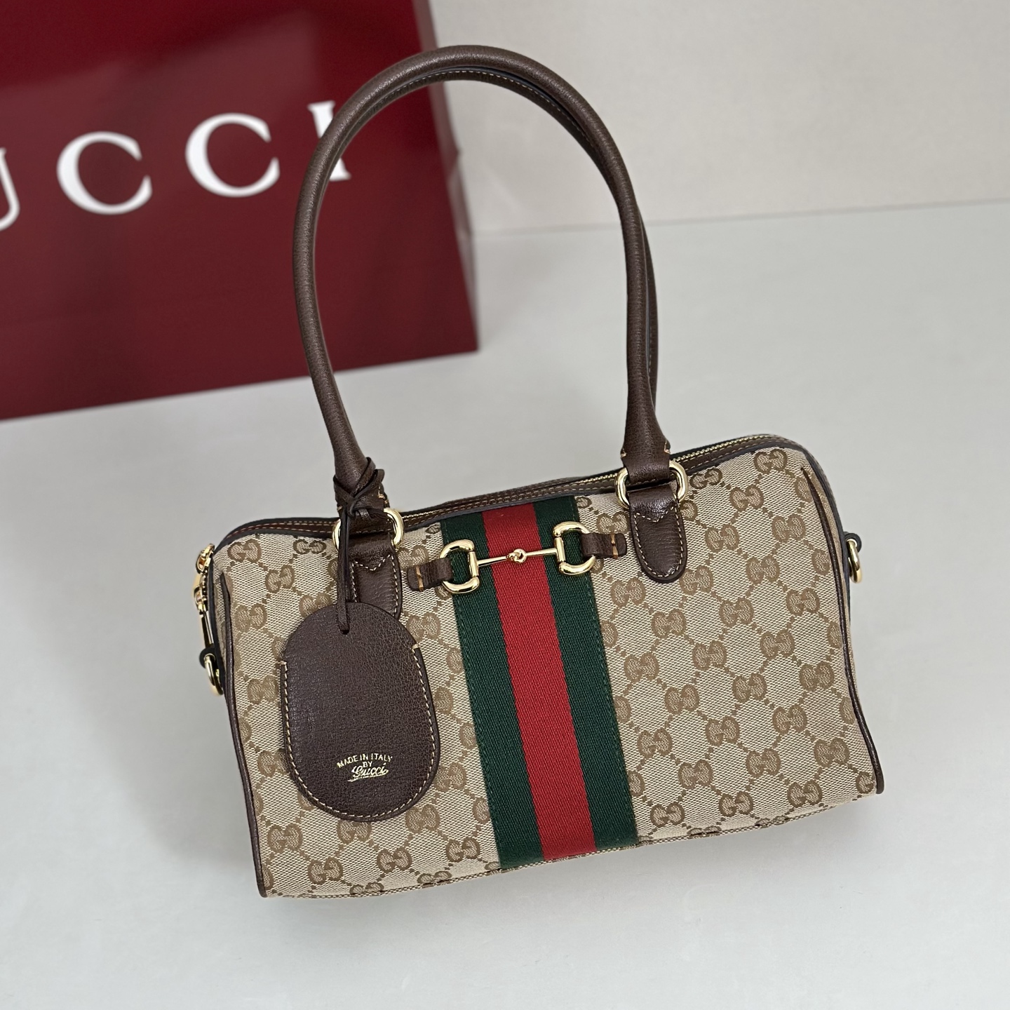 Gucci Borsetto Medium Boston Canvas Bag – 866732 - Image 6