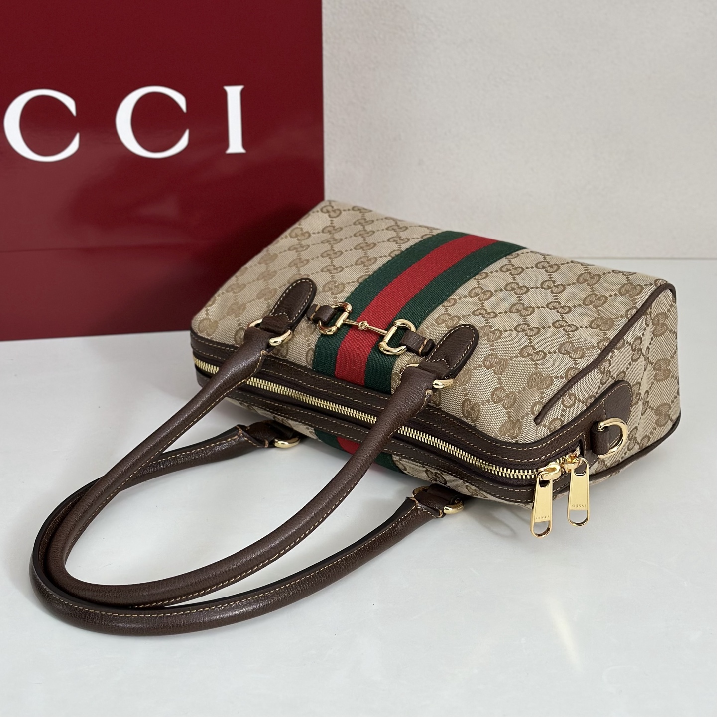 Gucci Borsetto Medium Boston Canvas Bag – 866732 - Image 9