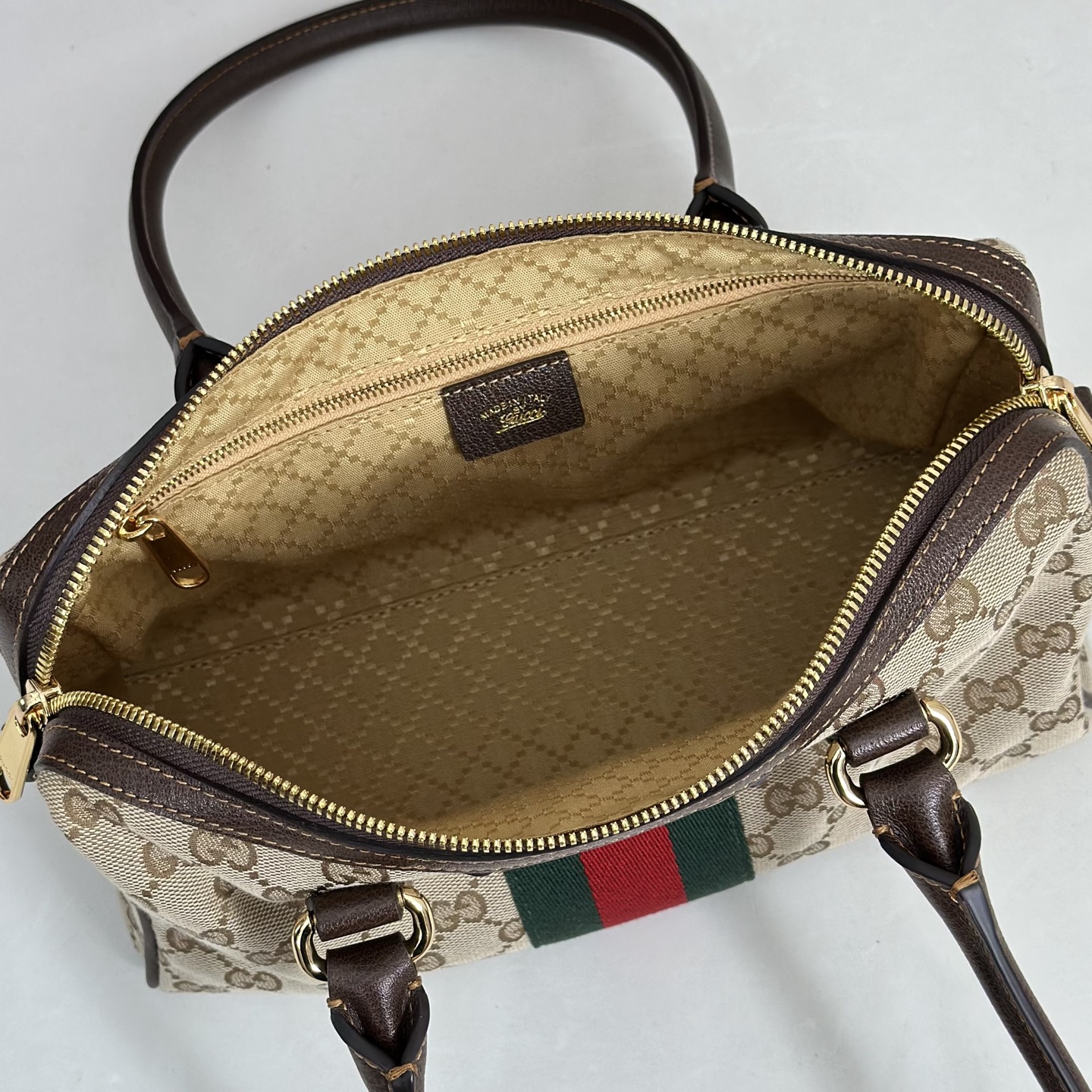 Gucci Borsetto Medium Boston Canvas Bag – 866732 - Image 10